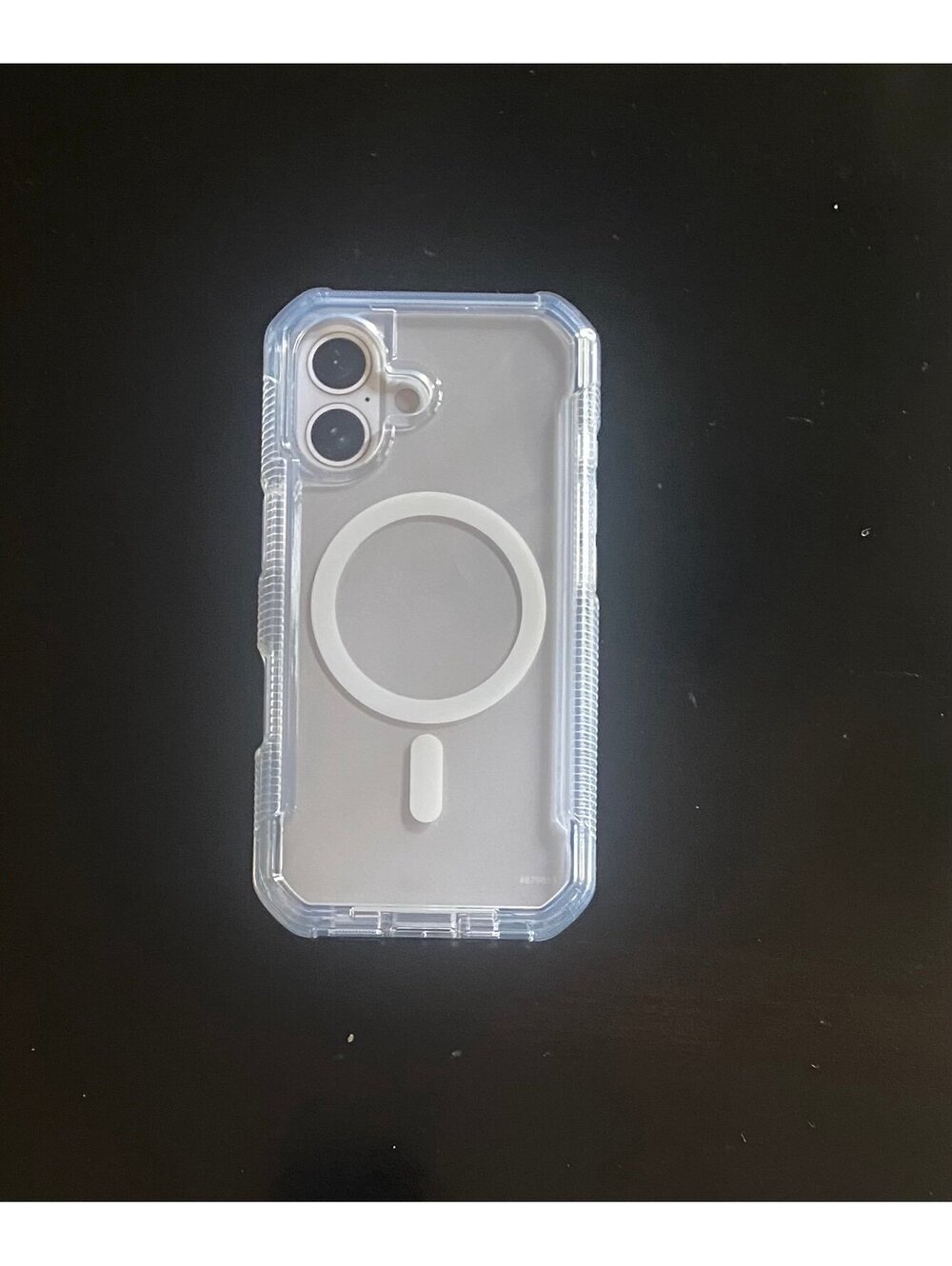 Onn Rugged Case for iPhone 16 Clear